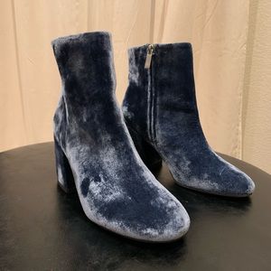 Kenneth Cole New York Indigo Velvet Boots